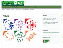 Tablet Screenshot of algagen.com